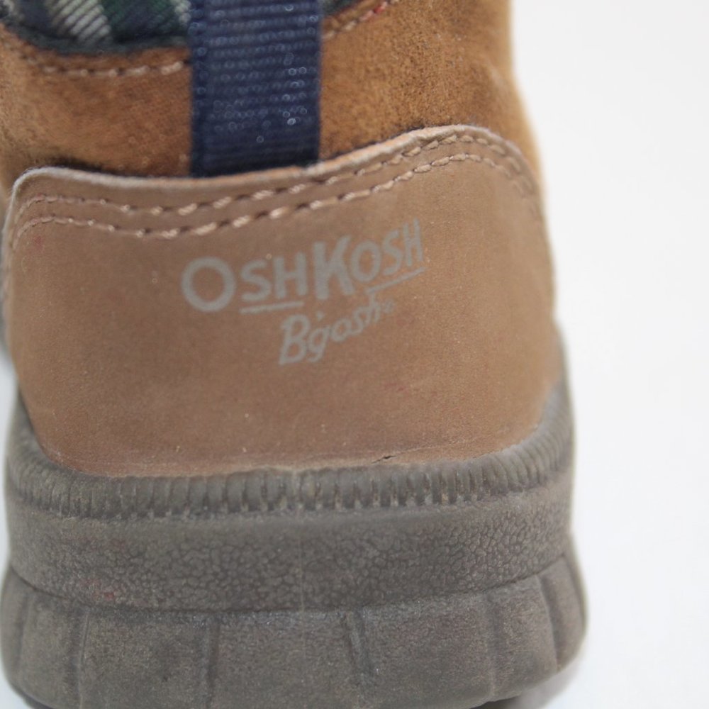 Osh Kosh B'gosh Benito Size 6 Baby Toddler Brown Leather Lace Up Boots #128 - Picture 10 of 11